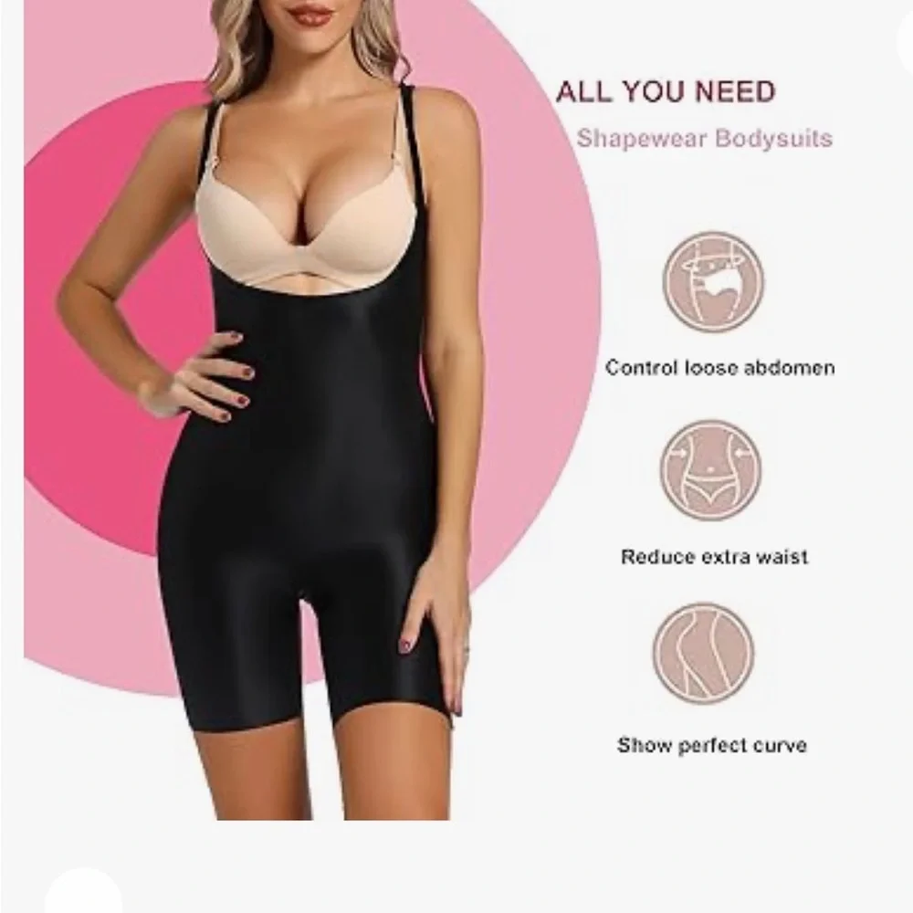 KKP Thinstincts Shapewear for Women Power Conceal Her Open Bust Mid-Thigh, M - Picture 3 of 6